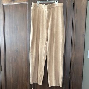 J. Jill Tan Wide Leg Pants
